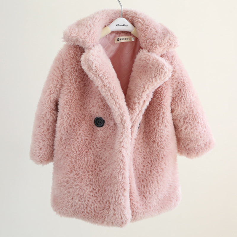 Kids Autumn And Winter Furry Coat