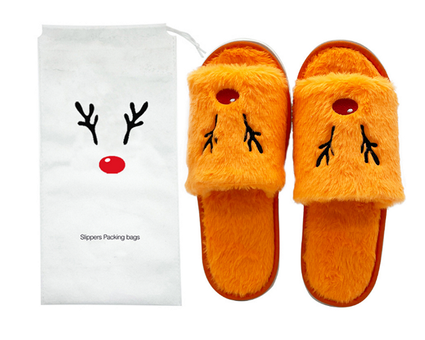 Women Christmas Slippers Plush Shoes