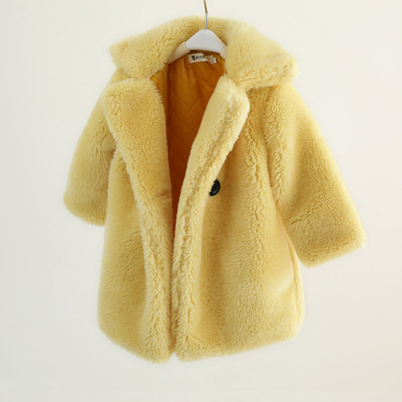 Kids Autumn And Winter Furry Coat