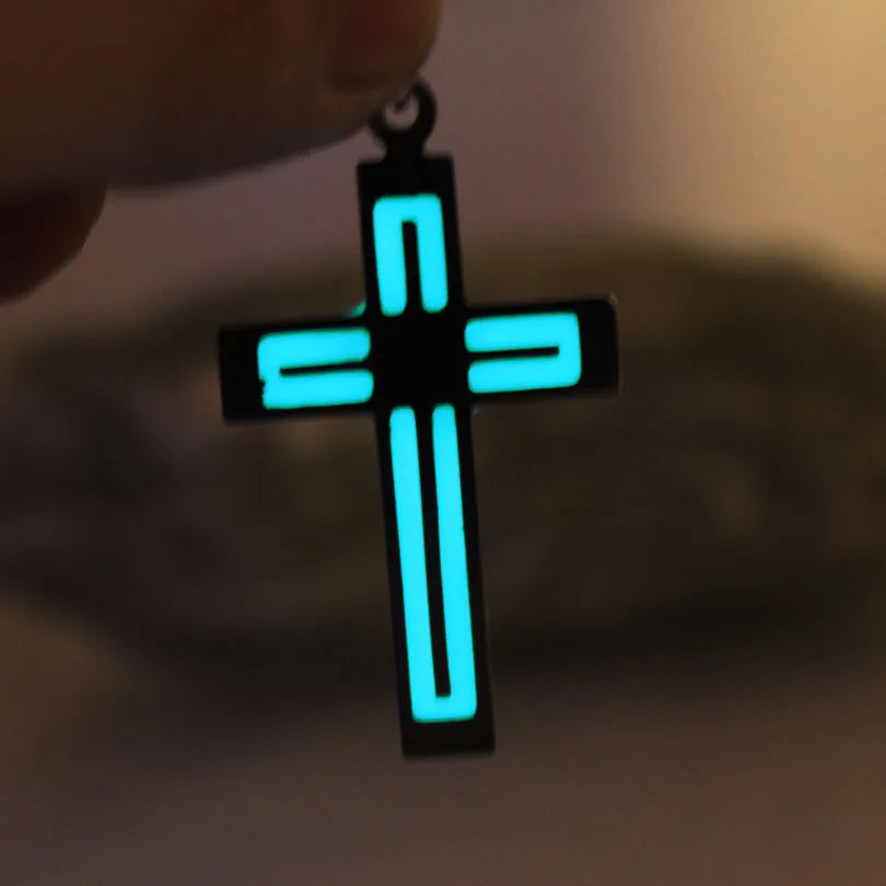 Glowing CROSS Stainless Steel Necklace