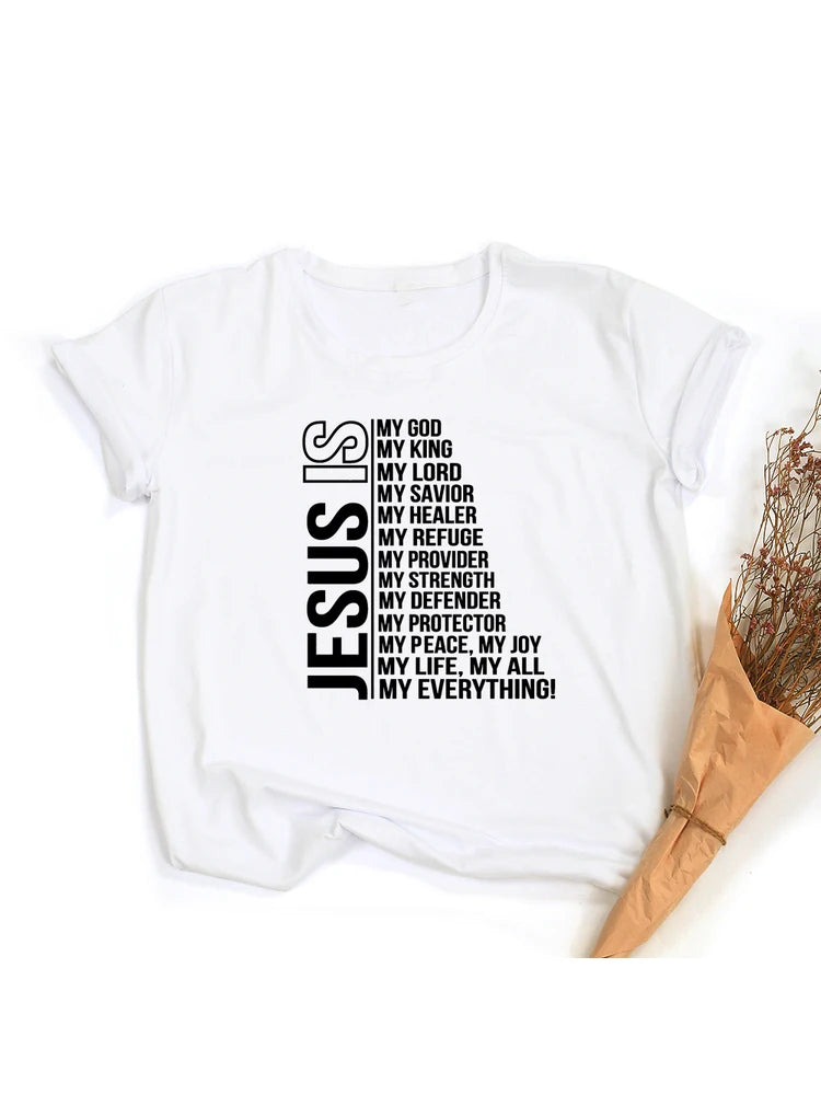 Jesus Is My God King Everything (White) Women Tops