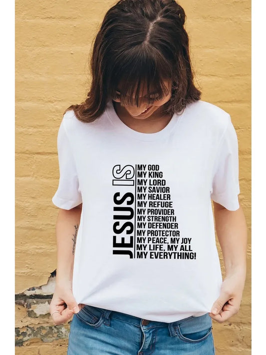 Jesus Is My God King Everything (White) Women Tops