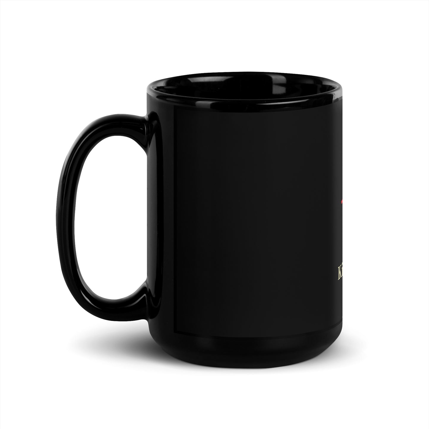 I serve the King of Kings Black Glossy Mug