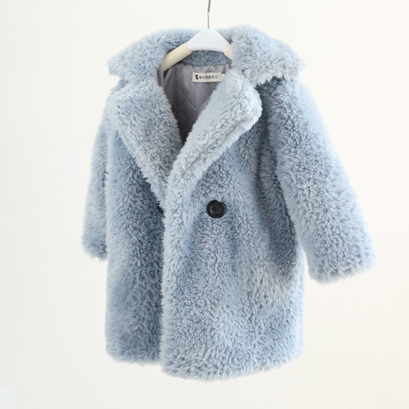 Kids Autumn And Winter Furry Coat