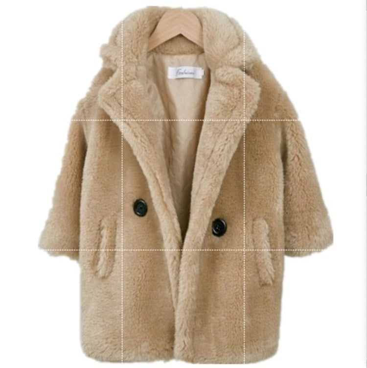 Kids Autumn And Winter Furry Coat