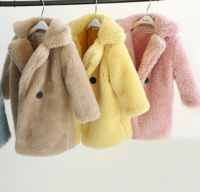 Kids Autumn And Winter Furry Coat