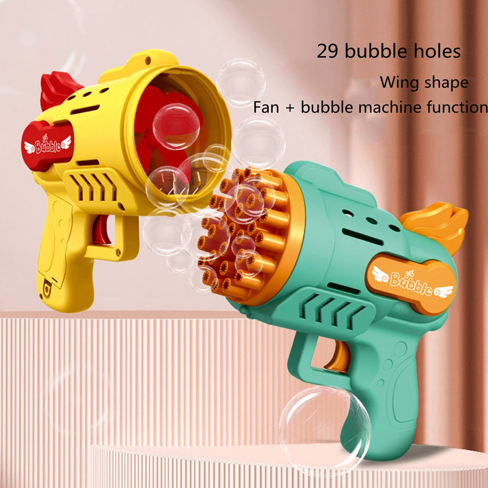 LED Light Bubble Gun