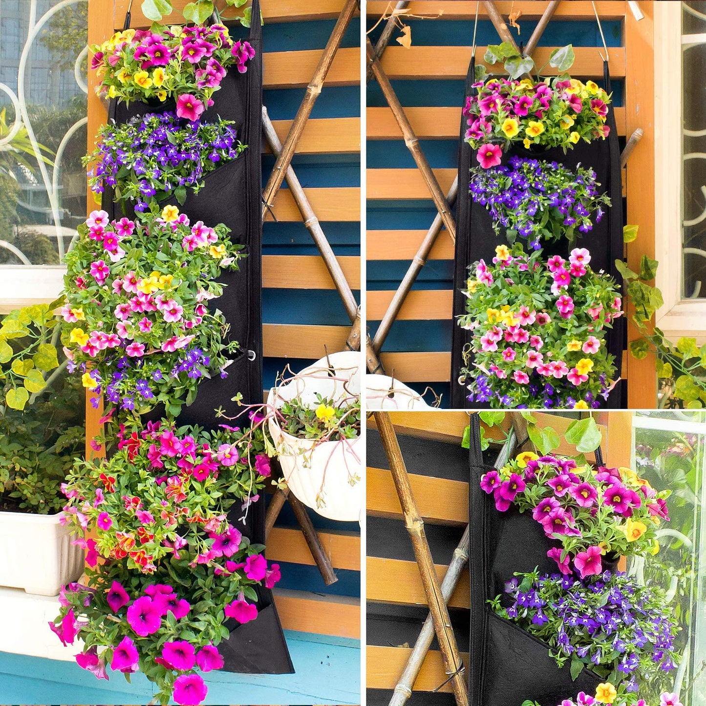 Vertical Hanging Garden Flower Pots Indoor Outdoor