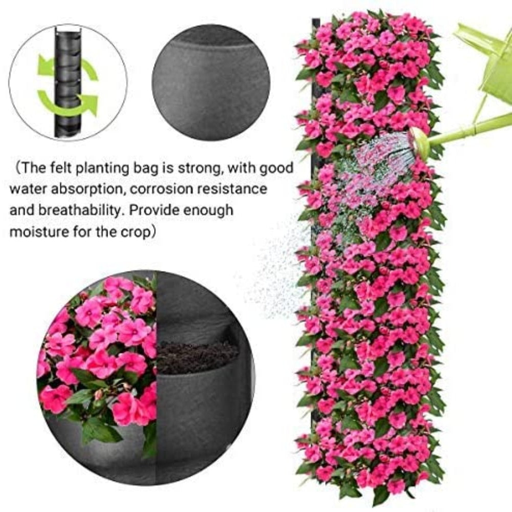 Vertical Hanging Garden Flower Pots Indoor Outdoor